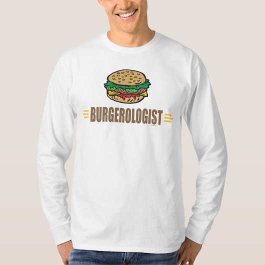 T-shirt Amoureux du hamburger drôle (Devant)