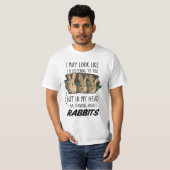 T-shirt Amoureux du lapin (Devant entier)