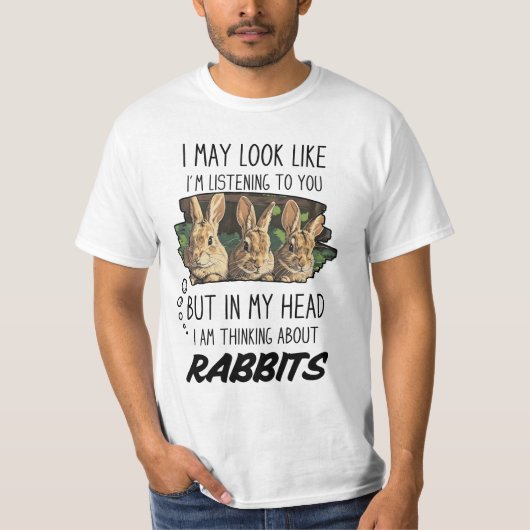 T-shirt Amoureux du lapin (Devant)
