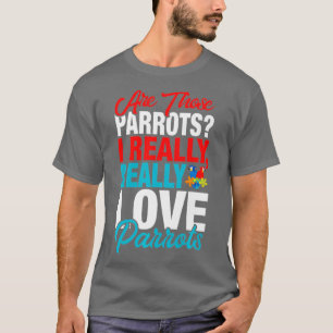 T-shirt Amoureux Du Parrot - J'Aime Vraiment Les Perroquet