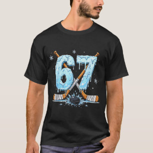 T-shirt Amoureux du patin numéro six 7 Drip Hockey 6 Sept