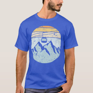 T-shirt Amoureux du téléphérique de vacances de ski à Gond