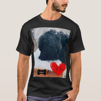 T-shirt Amoureux du Terre-Neuve Neige