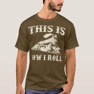 T-shirt Amoureux du train et du chemin de fer Graphique 5
