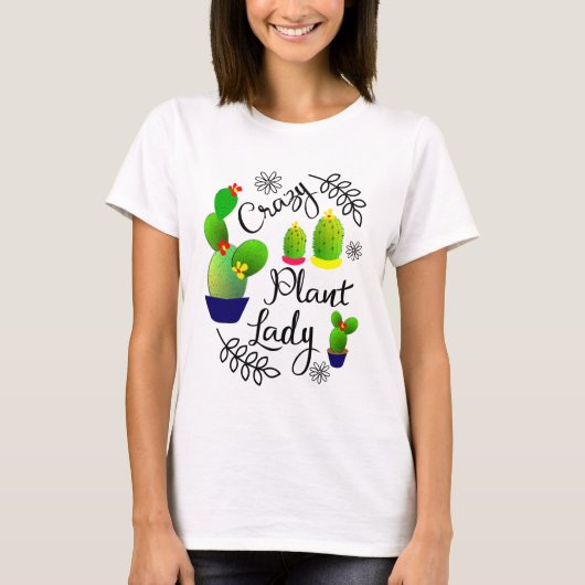 T-shirt Amoureux plantes Fun Cactus Succulent (Devant)