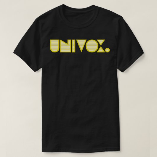 T-shirt Amp de basse de guitare rétro Univox (Design devant)