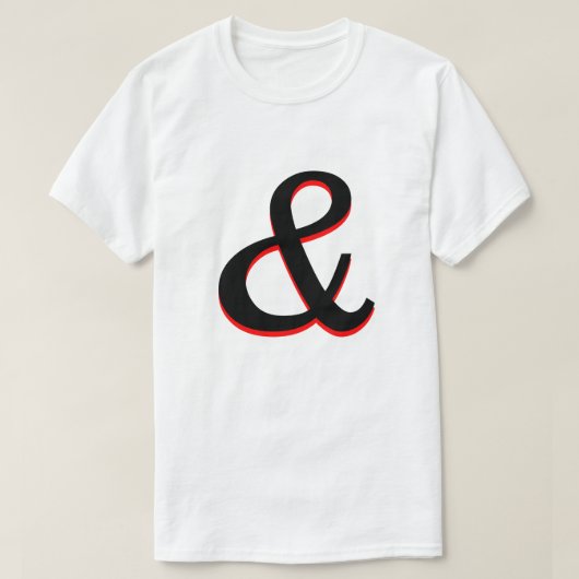 T-shirt Ampersand (&) (Design devant)