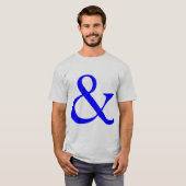 T-shirt Ampersand - Bleu (Devant entier)