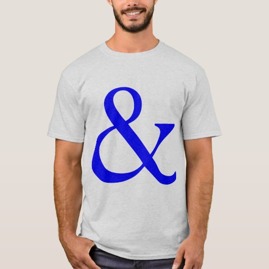 T-shirt Ampersand - Bleu (Devant)
