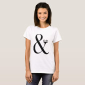 T-shirt Ampersand Et Chaleur (Devant entier)