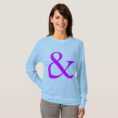 T-shirt Ampersand - Magenta (Devant entier)