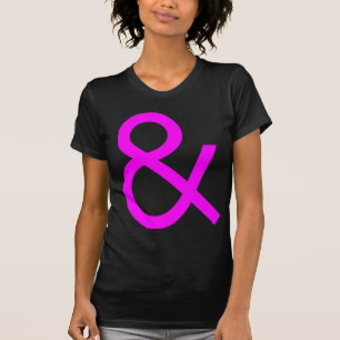 T-shirt Ampersand - Magenta sur Dark