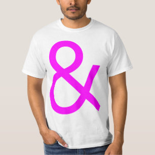 T-shirt Ampersand - Magenta sur la lumière