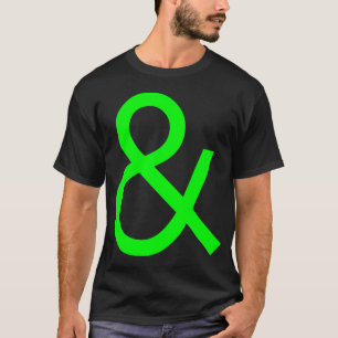 T-shirt Ampersand - Vert sur foncé