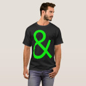 T-shirt Ampersand - Vert sur foncé (Devant entier)