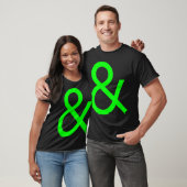 T-shirt Ampersand - Vert sur foncé (Unisexe)