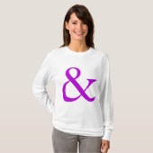 T-shirt Ampersand - Violet (Devant entier)