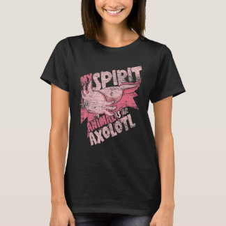 T-shirt Amphibien Mon Esprit Animal Est Un Axolotl Axolotl
