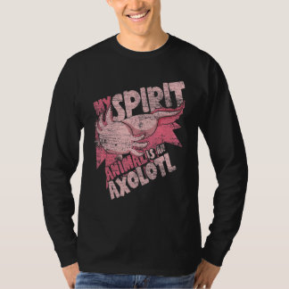 T-shirt Amphibien Mon Esprit Animal Est Un Axolotl Axolotl