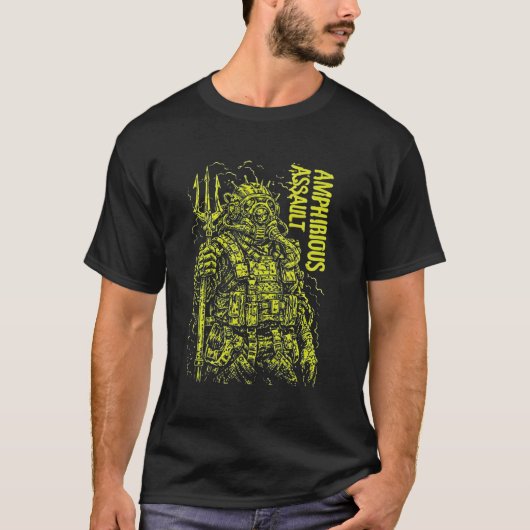 T-shirt Amphibious Assault Trooper Underwater Warfare Grap (Devant)
