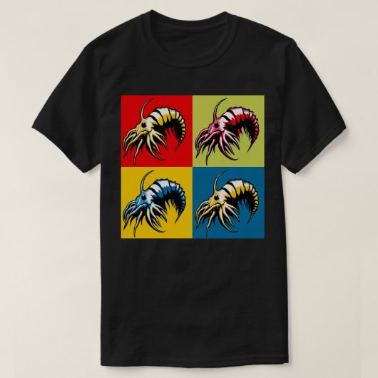 T-shirt Amphipod Éponge Cool Art sous-marin (Design devant)