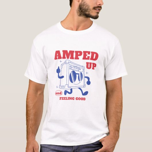 T-shirt Ampleur Amp De Guitare Drôle - Appar De Guitariste (Devant)