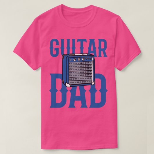 T-shirt Amplificateur guitare papa (Design devant)