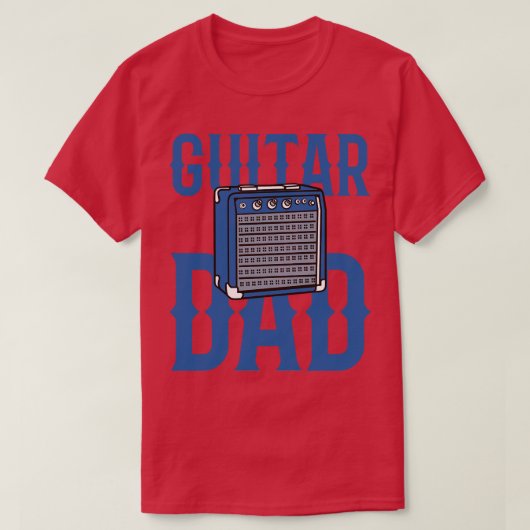 T-shirt Amplificateur guitare papa (Design devant)