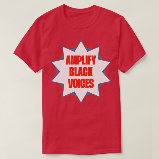 T-shirt Amplifier la visibilité BIPOC de Black Voices (Design devant)