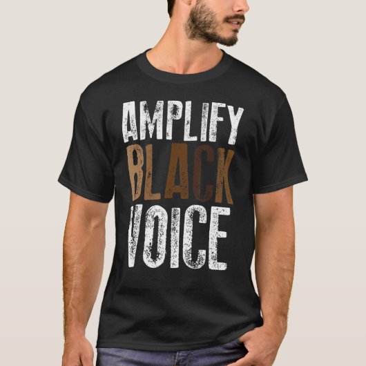 T-shirt Amplifier l'autonomisation noire de Black Voices H (Devant)