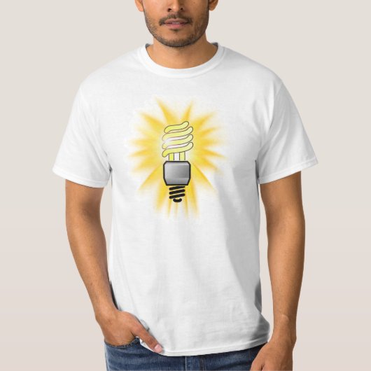 T-shirt Ampoule lumineuse CFL Energy Saver (Devant)