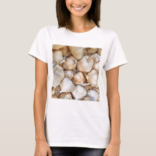 T-shirt Ampoules d'ail Artiste Noir Outline Art