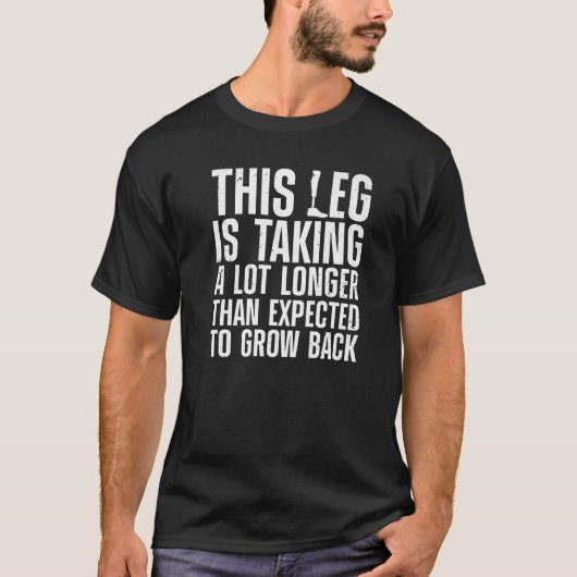 T-shirt Amputation De Jambe Drôle Conception Pour Hommes F (Devant)