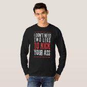 T-shirt Amputation de la jambe Amputé Humour Amputation So (Devant entier)