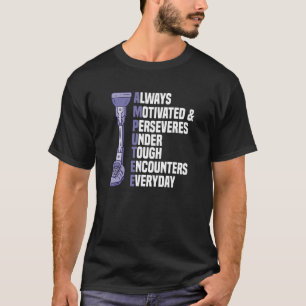 T-shirt Amputation de la jambe Support de la sonde en faut