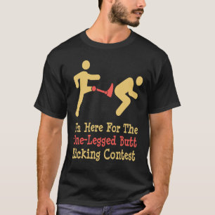 T-shirt Amputé de jambe Une jambe Bouton en jambe Concours