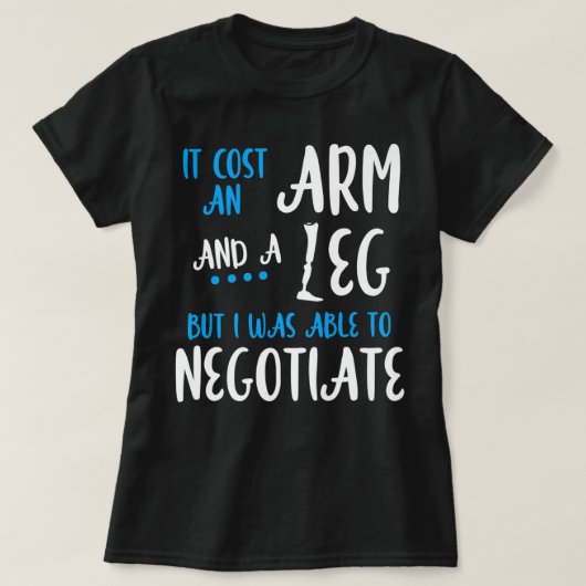 T-shirt Amputé Humour bras jambe Funny Recovery Premium  (Design devant)