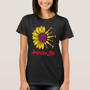 T-shirt Amputé Humour Fleur Vie Jambe Bras Drôle Récupérat