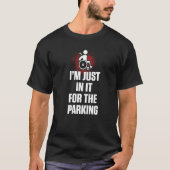 T-shirt Amputé Humour Parking Jambe Bras Drôle Récupératio (Devant)