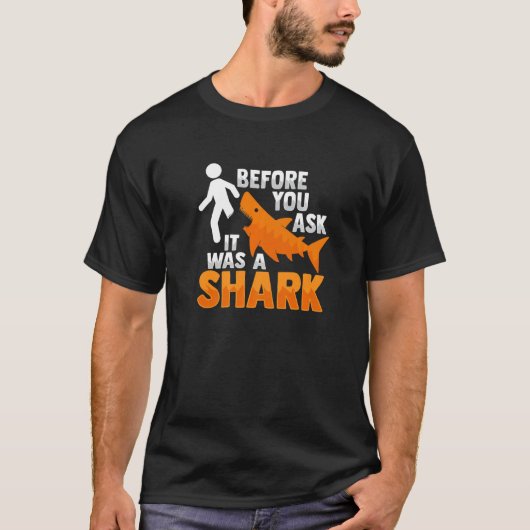 T-shirt Amputee Plaisanter Poignée Prosthétique requin pou (Devant)
