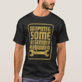 T-shirt Amputer Certains Assemblage Requis Jaune Wrench (Devant)