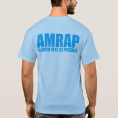 T-shirt AMRAP Humour WOD autant que possible (Dos)