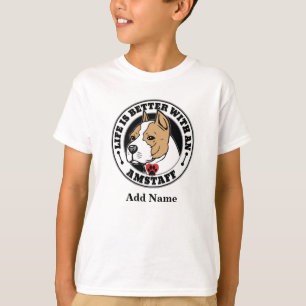 T-shirt Amstaff La Vie Personnalisée Est Meilleure Avec Un