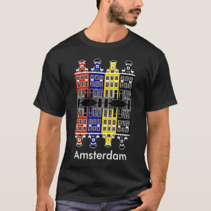 T-shirt Amsterdam Architecture - Maisons de commerçants