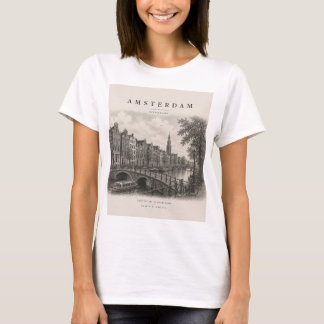 T-shirt Amsterdam | Conception de ville de voyage vintage