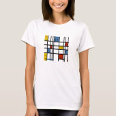 T-shirt Amsterdam, de style mondrien (Devant)