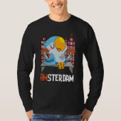 T-shirt Amsterdam Parakeet Mushroom Holland The Netherland (Devant)