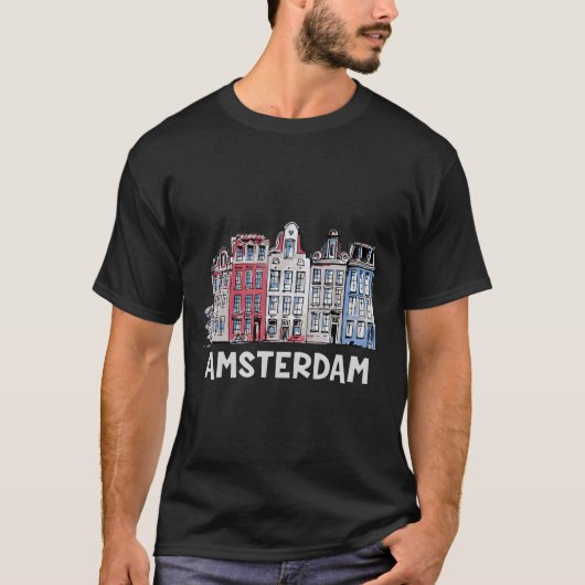 T-shirt Amsterdam Pays-Bas Hollande (Devant)