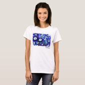 T-shirt Amulettes bleues d'oeil mauvais (Devant entier)