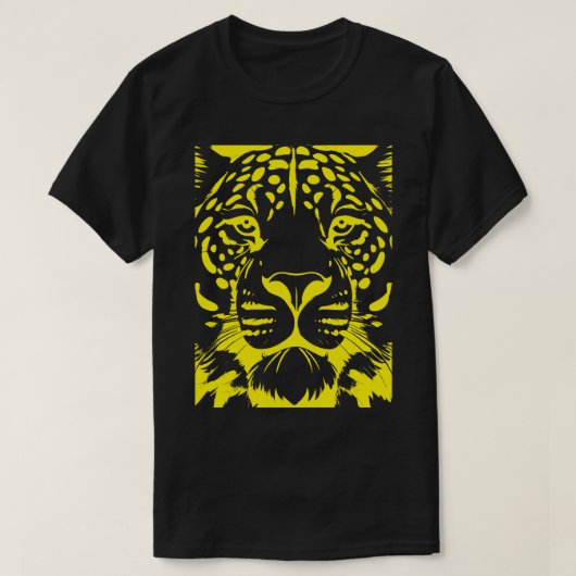 T-shirt Amur Leopard Jaune (Design devant)